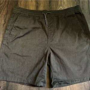 Volcom Mens Skate Surf Shorts XL Charcoal Gray Elastic Waist Casual Shorts